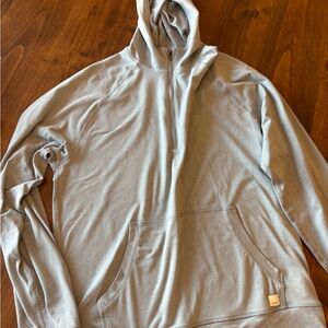 Vuori Light Gray Men's Hoodie